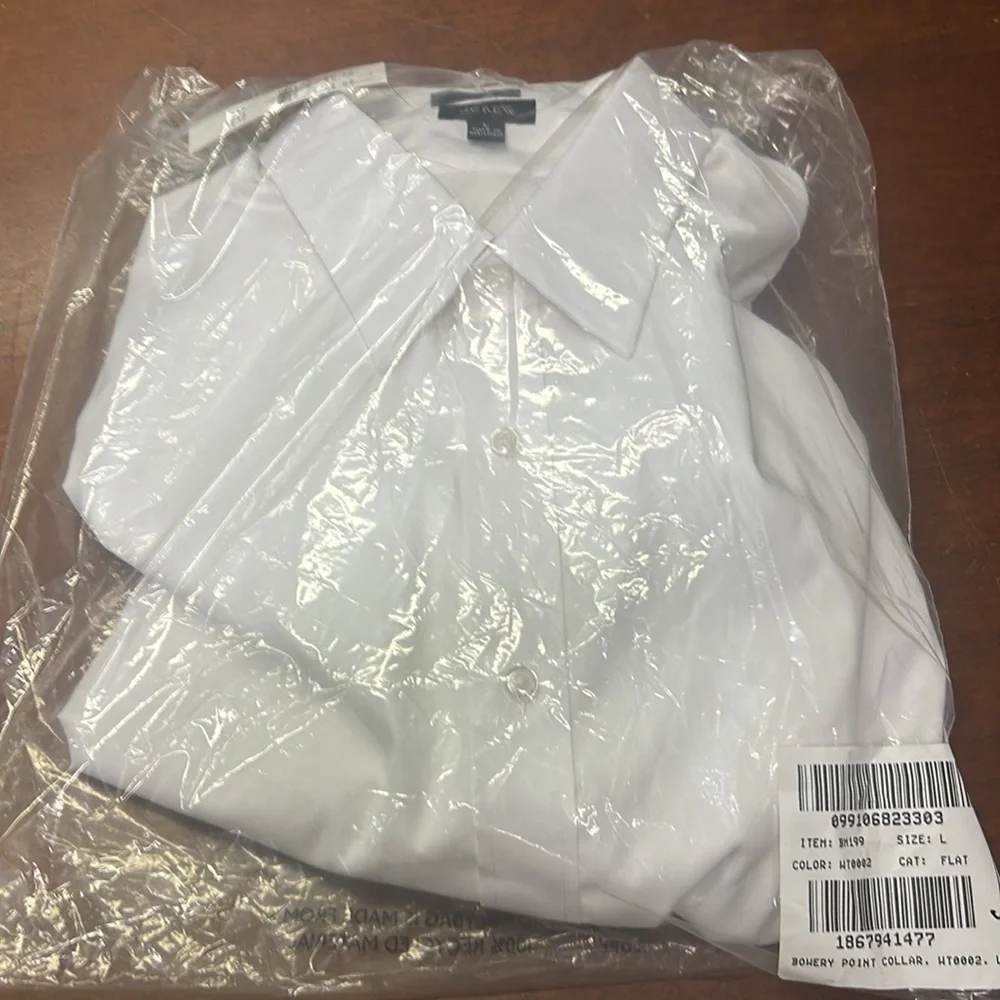 J Crew Bowery wrinkle-free dress shirt with point collar BM199